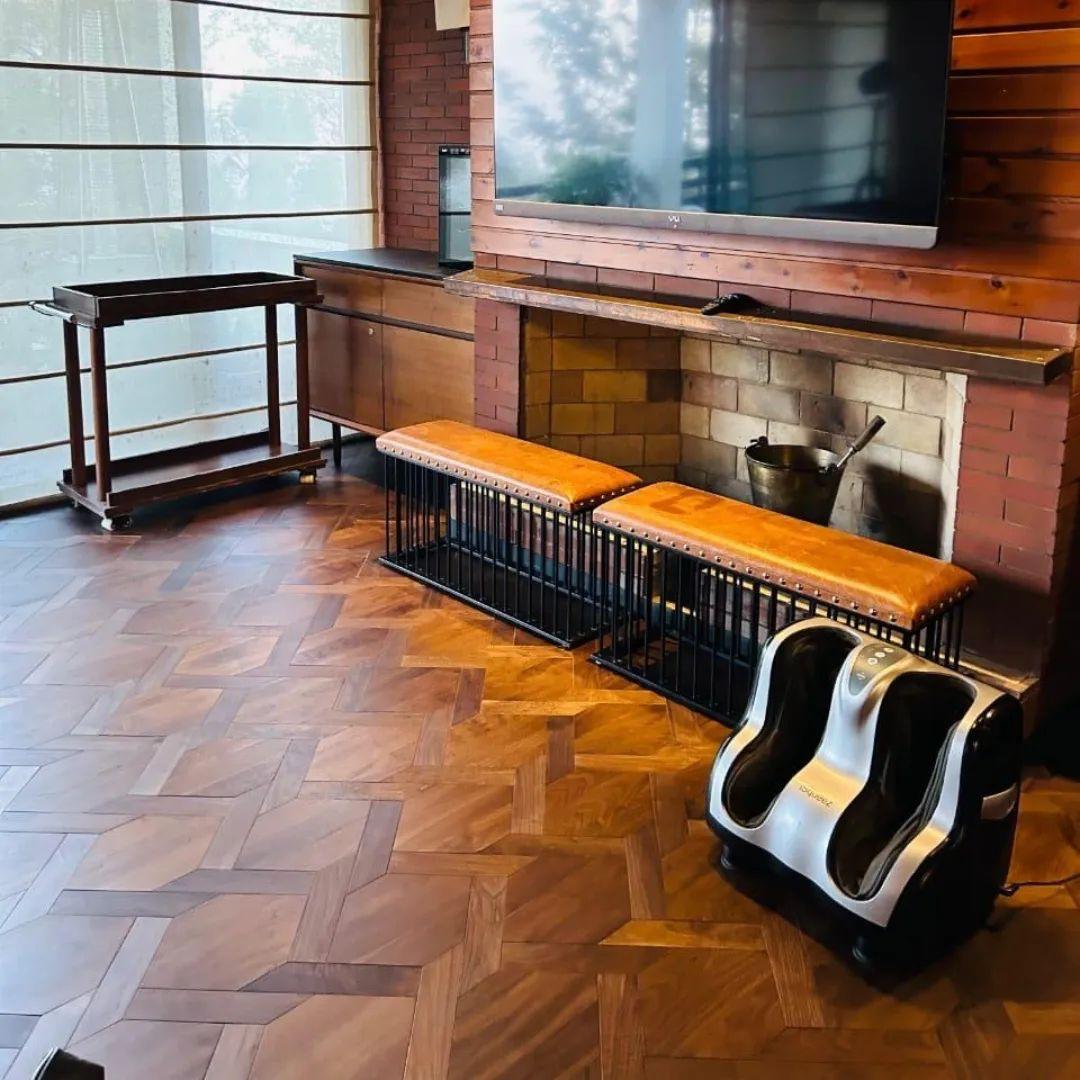 Rustic Wood Interior with Parquet, Kanpur